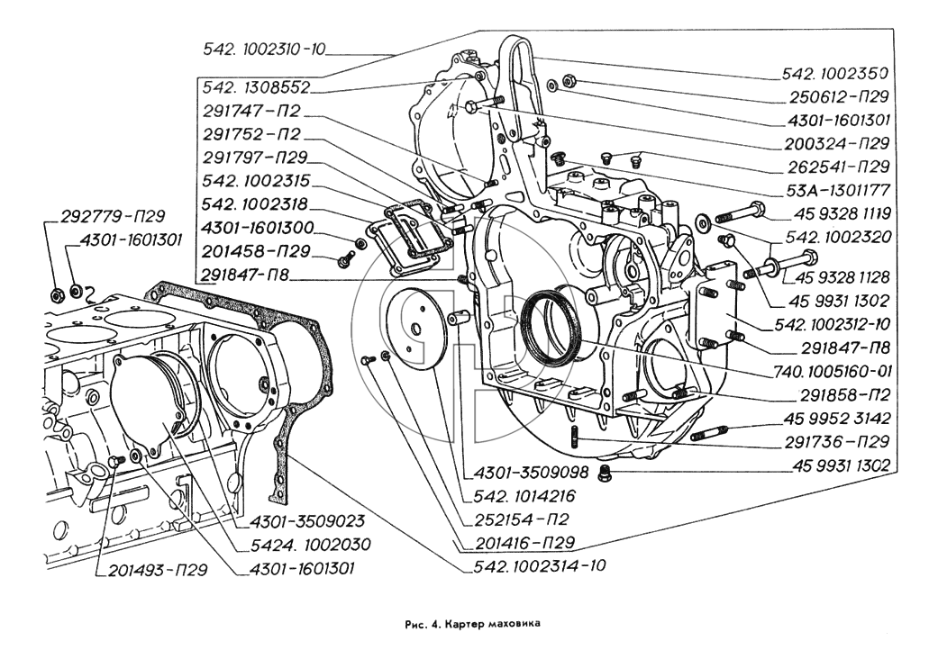 Сцепление газ 3309 схема