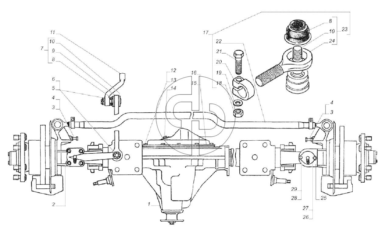 Схема передней ступицы соболь. Передний мост ГАЗ 27527 Соболь 4х4 устройство. Передний мост Соболь 4х4. Рулевая тяга ГАЗ Соболь 4х4. Схема переднего моста Соболь 4х4.