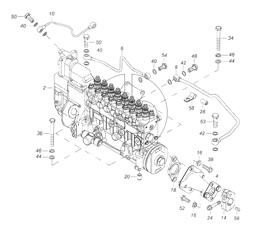 Привод топливного насоса камаз евро 4 схема